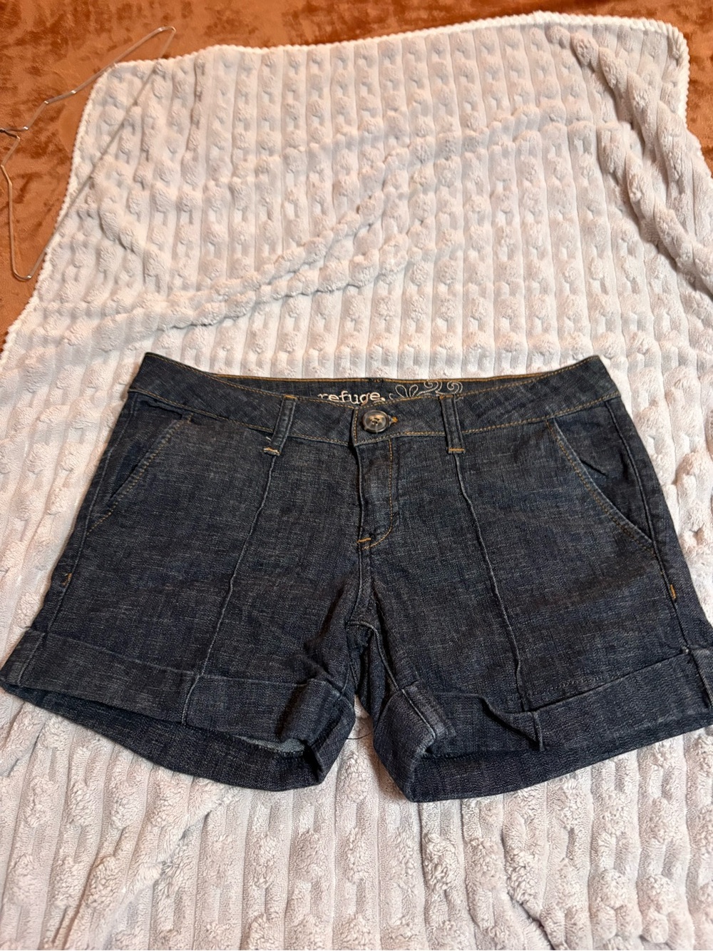 refuge Dark Indigo Denim Shorts